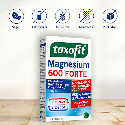 Magnesium 600 Forte Depot Tabletten 30 stuks, 51,2 g
