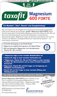 Magnesium 600 Forte Depot Tabletten 30 St, 51,2 g