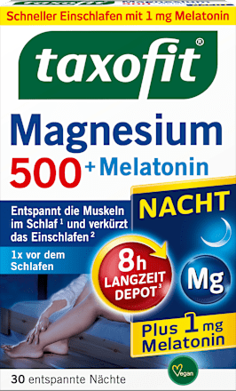 Magnesium Night 500 + Melatonine Tabletten 30 stuks, 47,9 g