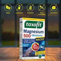 Magnesium Night 500 + Melatonine Tabletten 30 stuks, 47,9 g