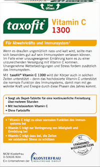 Vitamine C 1300 tabletten 30 stuks, 56,9 g