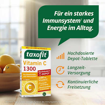 Vitamine C 1300 tabletten 30 stuks, 56,9 g
