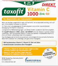 Vitamin C + Zink + D3 Direktgranulat 20 St, 60 g