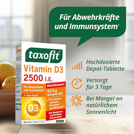 Vitamine D3 2500 IE tabletten 50 stuks, 7,7 g