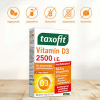 Vitamine D3 2500 IE tabletten 50 stuks, 7,7 g