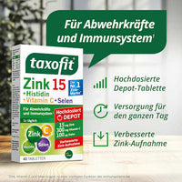 Zink + Histidine + Vitamine C + Selenium Tabletten 40 stuks, 31,2 g