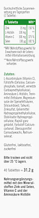 Zink + Histidine + Vitamine C + Selenium Tabletten 40 stuks, 31,2 g