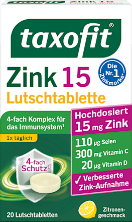 taxofit Zink Lutschtabletten 20 St, 27 g