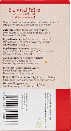 Kindertee Erdbeerzauber (20 Beutel), ab 1 Jahr, 30 g