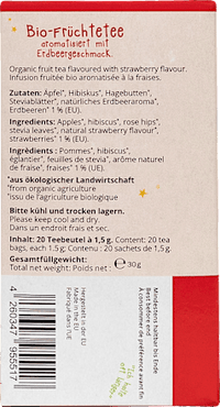 Kindertee Erdbeerzauber (20 Beutel), ab 1 Jahr, 30 g
