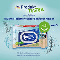 Vochtige toiletdoekjes, zacht voor kinderen (2x42 stuks), 84 stuks