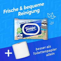 Vochtige toiletdoekjes, zacht voor kinderen (2x42 stuks), 84 stuks