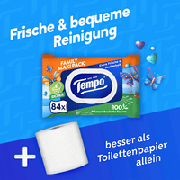 Vochtig toiletpapier familie maxi-verpakking, 84 stuks