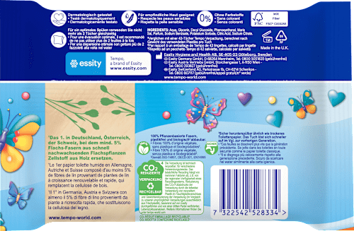 Vochtig toiletpapier familie maxi-verpakking, 84 stuks