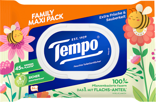 Vochtig toiletpapier familie maxi-verpakking, 84 stuks