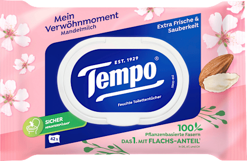 Vochtig toiletpapier Amandelmelk &amp; Panthenol, 42 stuks