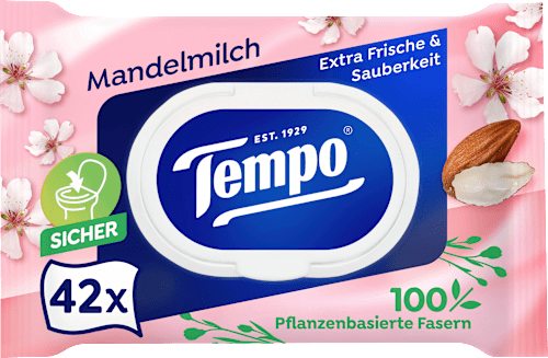 Vochtig toiletpapier Amandelmelk &amp; Panthenol, 42 stuks