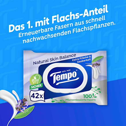 Natural Skin Balance vochtig toiletpapier, 42 stuks