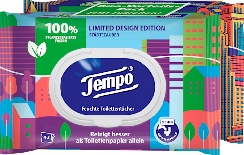 Vochtig toiletpapier zacht &amp; fris (2x42 stuks), 84 stuks