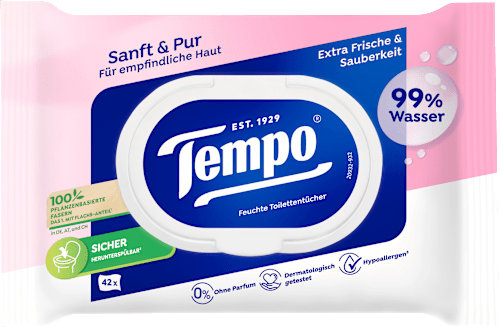 Feuchtes Toilettenpapier sanft & pur, 42 St