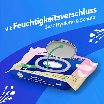 Feuchtes Toilettenpapier sanft & pur, 42 St