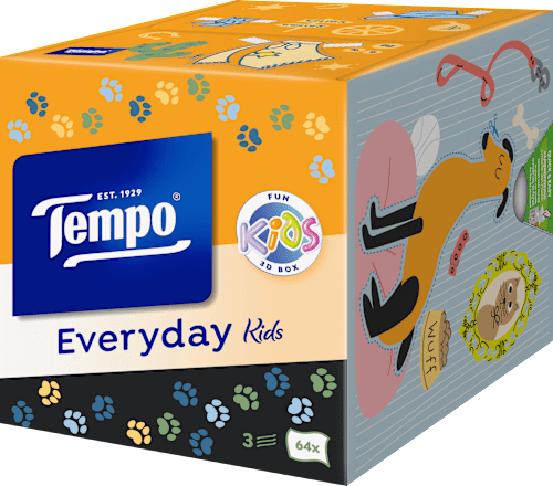 Tissues Box Kids Everyday, 64 stuks