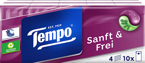Tissues gentle &amp; free (10x9 stuks), 90 stuks