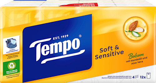 Zachte en gevoelige tissues (12x9 stuks), 108 stuks