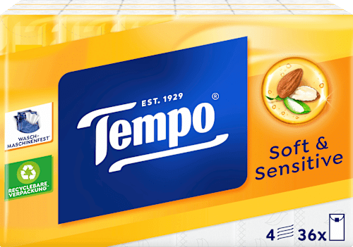 Zachte en gevoelige tissues (36x9 stuks), 324 stuks