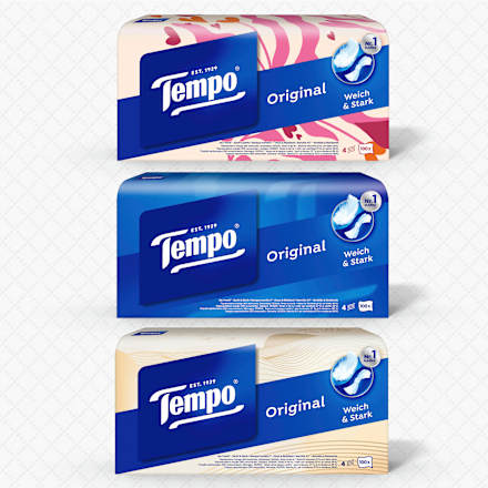 Tissues Trio Box 4-laags (3x100 stuks), 300 stuks