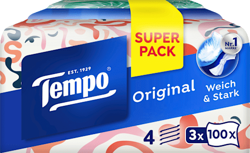 Tissues Trio Box 4-laags (3x100 stuks), 300 stuks