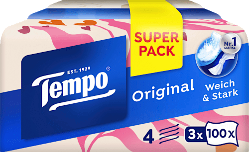 Tissues Trio Box 4-laags (3x100 stuks), 300 stuks