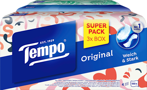 Tissues Trio Box 4-laags (3x100 stuks), 300 stuks