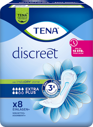 discrete Incontinentie Pads Extra Plus, 8 stuks