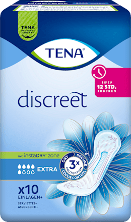 discrete incontinentie extra pads, 10 stuks