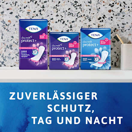 discreet Einlagen Inkontinenz Protect+ Maxi Night Duopack, 12 St