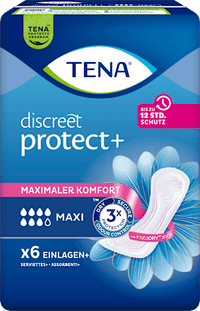 discrete Incontinentie Pads Protect+ Maxi, 6 stuks