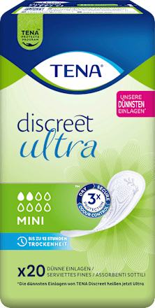 discreet Einlagen Inkontinenz Ultra Mini, 20 St TENA