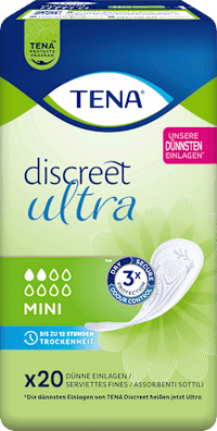 discreet Einlagen Inkontinenz Ultra Mini, 20 St TENA