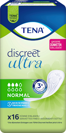 discreet Einlagen Inkontinenz Ultra Normal, 16 St TENA