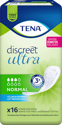 discreet Einlagen Inkontinenz Ultra Normal, 16 St TENA