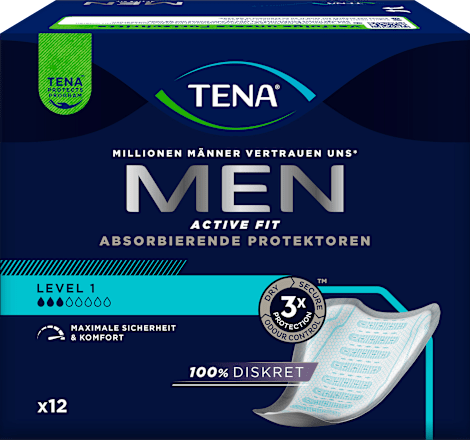 Incontinentieverbanden voor mannen niveau 1, 12 stuks