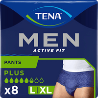 Men Pants Inkontinenz Plus Gr. L/XL, 8 St