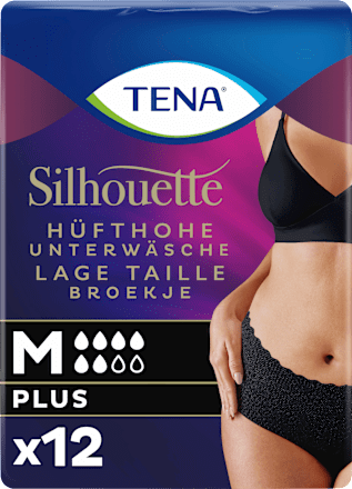 Incontinentiebroek Silhouette zwart maat M, 12 stuks