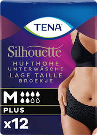 Incontinentiebroek Silhouette zwart maat M, 12 stuks