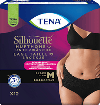 Incontinentiebroek Silhouette zwart maat M, 12 stuks