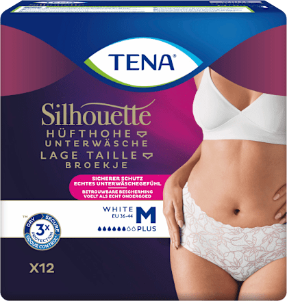 Pants Inkontinenz Silhouette weiß Gr. M, 12 St