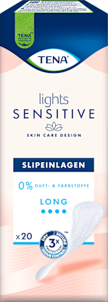 Inlegkruisjes incontinentie Lights Sensitive Long, 20 stuks