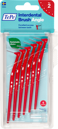 Interdentale ragers Hoek rood 0,5 mm ISO 2, 6 stuks