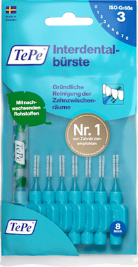 Interdentale ragers blauw 0,6 mm ISO 3, 8 stuks